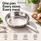 MaeHearth hammered titanium pan